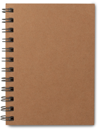 Notebook cover mockup, cutout